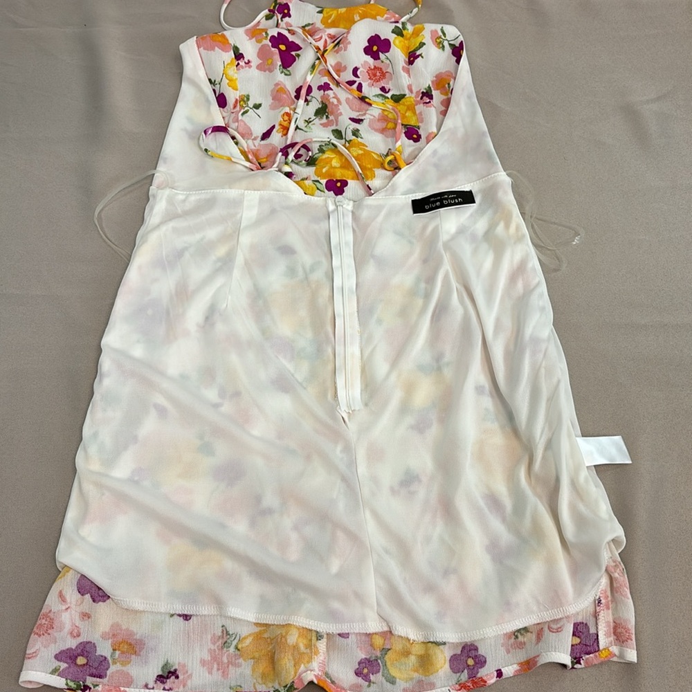 ❤NWOT Blue Blush Backless Dress sz M - Picture 10 of 11